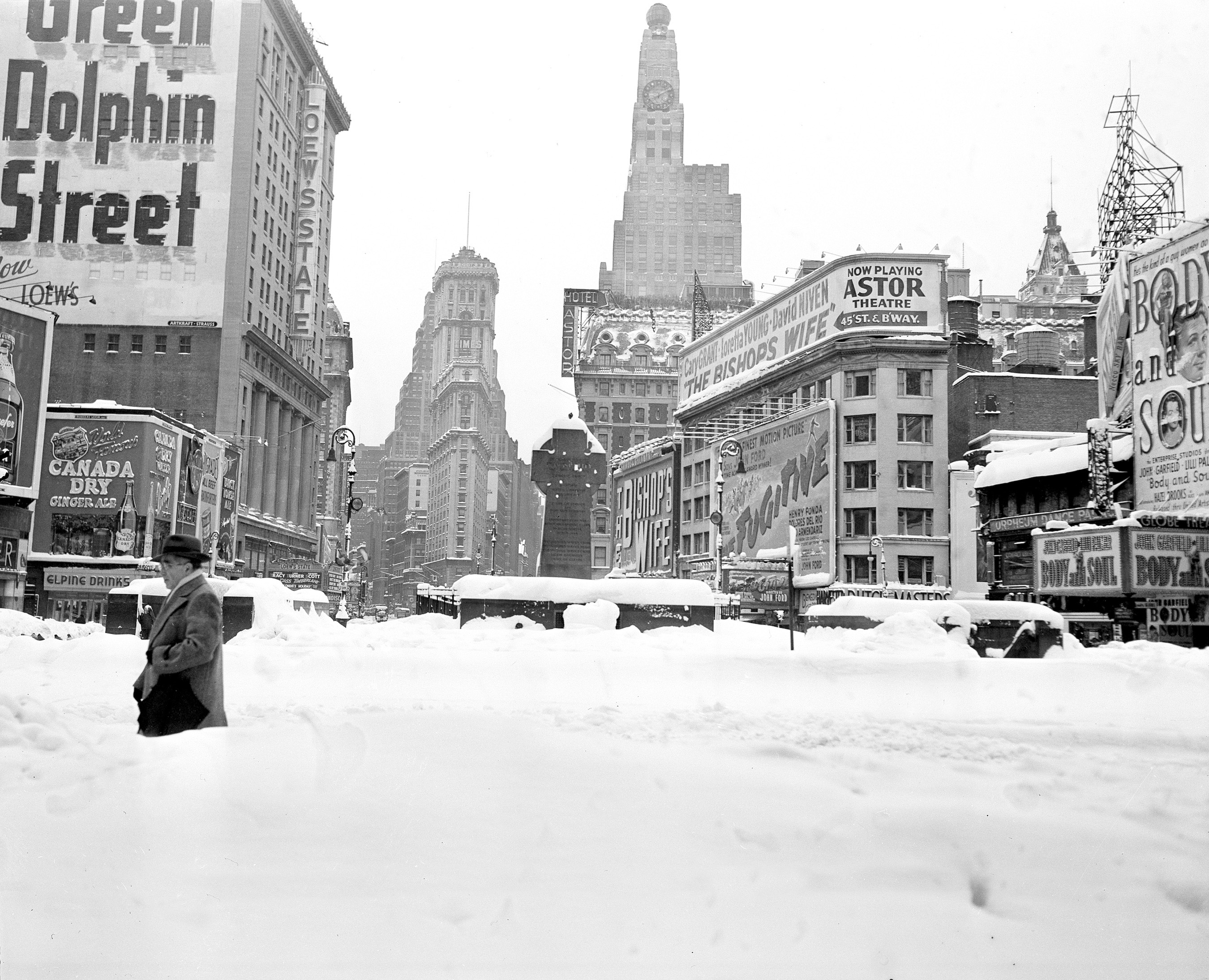 nyc snow great blizzard 1947 white christmas